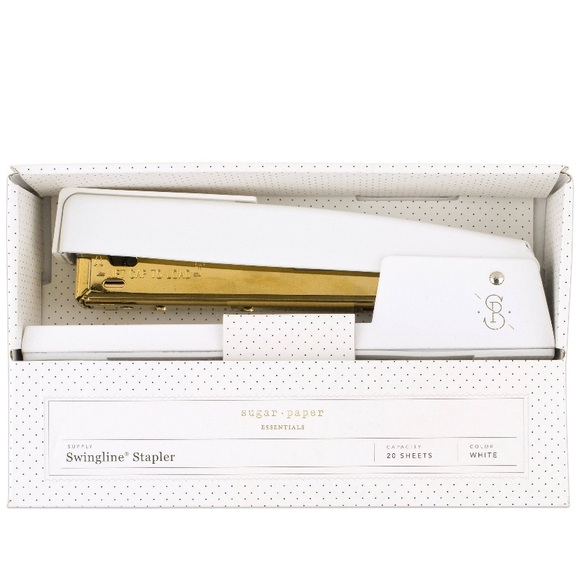 Sugar Paper Essentials • 20 Sheet Capacity Stapler White/Gold - Picture 4 of 13